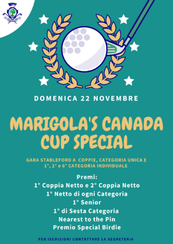 MARIGOLA’S CANADA CUP SPECIAL