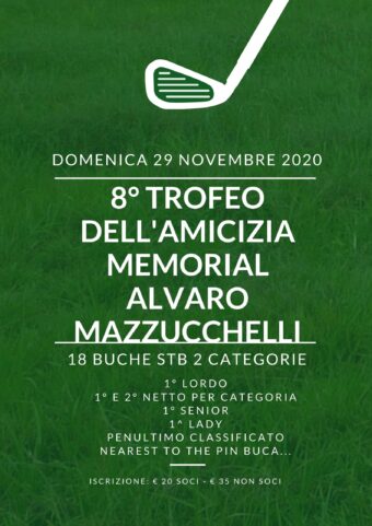 8° TROFEO DELL’AMICIZIA MEMORIAL ALVARO MAZZUCCHELLI