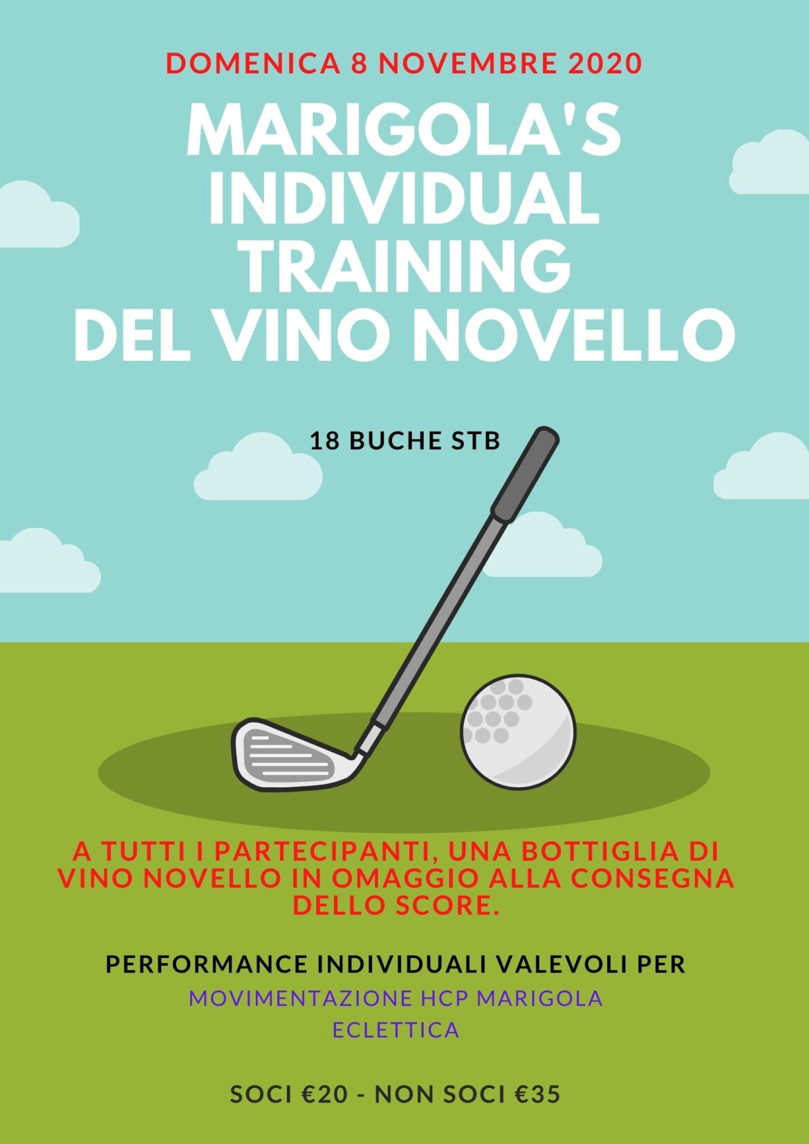 MARIGOLA’S INDIVIDUAL TRAINING DEL VINO NOVELLO
