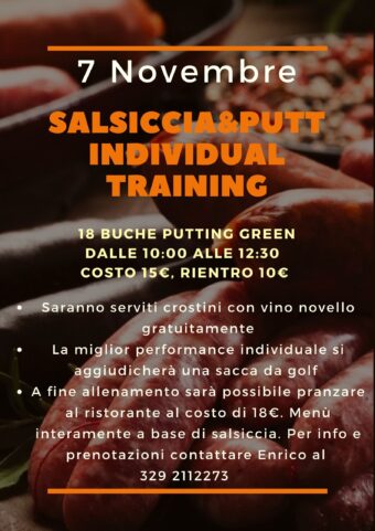 SALSICCIA&PUTT INDIVIDUAL TRAINING