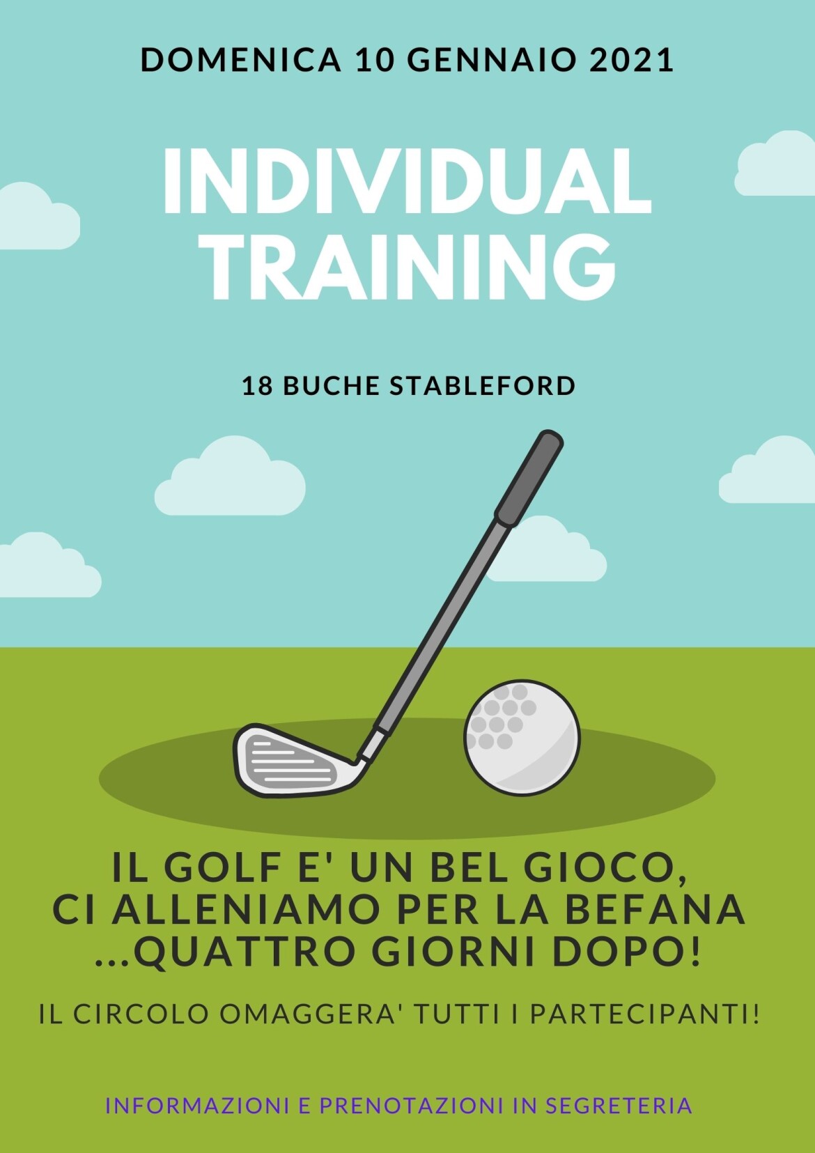 INDIVIDUAL TRAINING 10 GENNAIO 2021