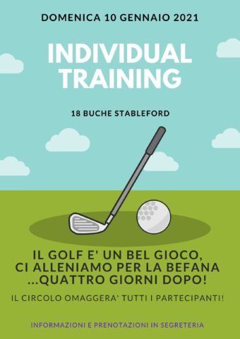 INDIVIDUAL TRAINING 10 GENNAIO 2021