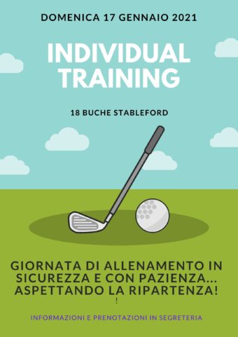 INDIVIDUAL TRAINING 17 GENNAIO 2021