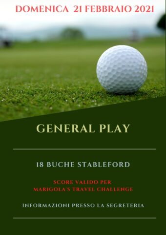 GENERAL PLAY del 21 febbraio 2021