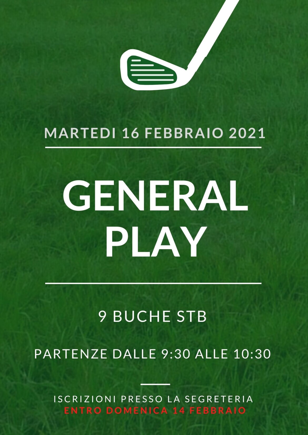 GENERAL PLAY del 16 febbraio 2021