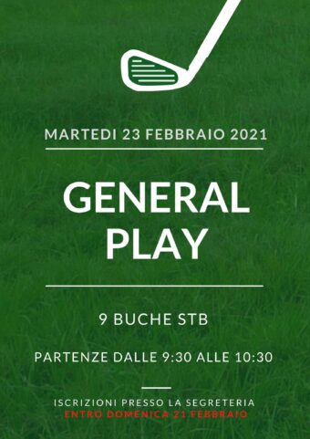 GENERAL PLAY del 23 febbraio 2021