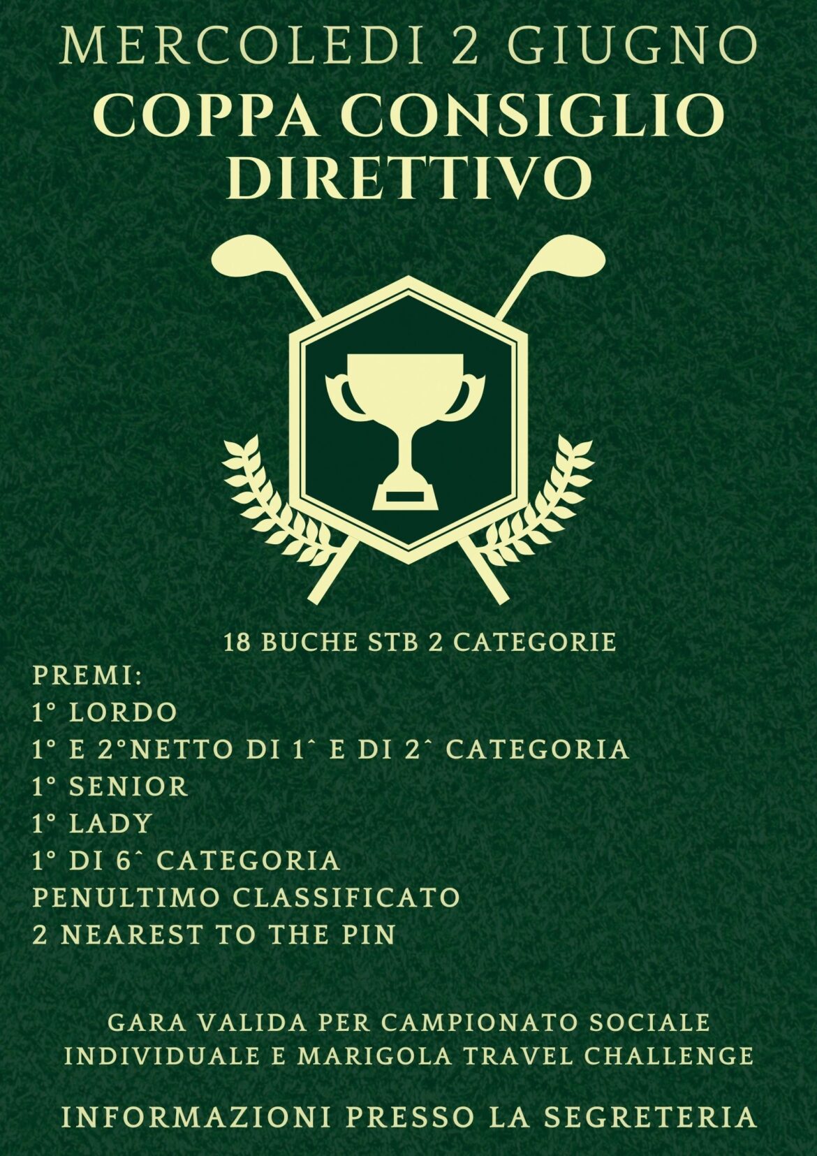 COPPA CONSIGLIO DIRETTIVO DEL 2 GIUGNO 2021