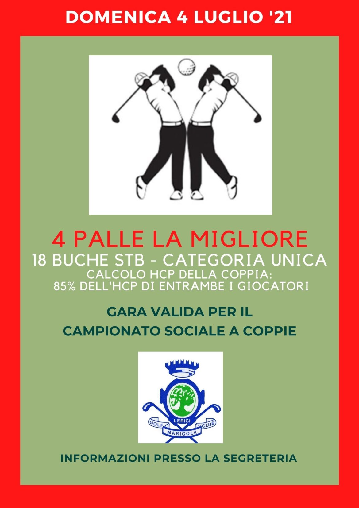 4 PALLE LA MIGLIORE – camp. soc. COPPIE