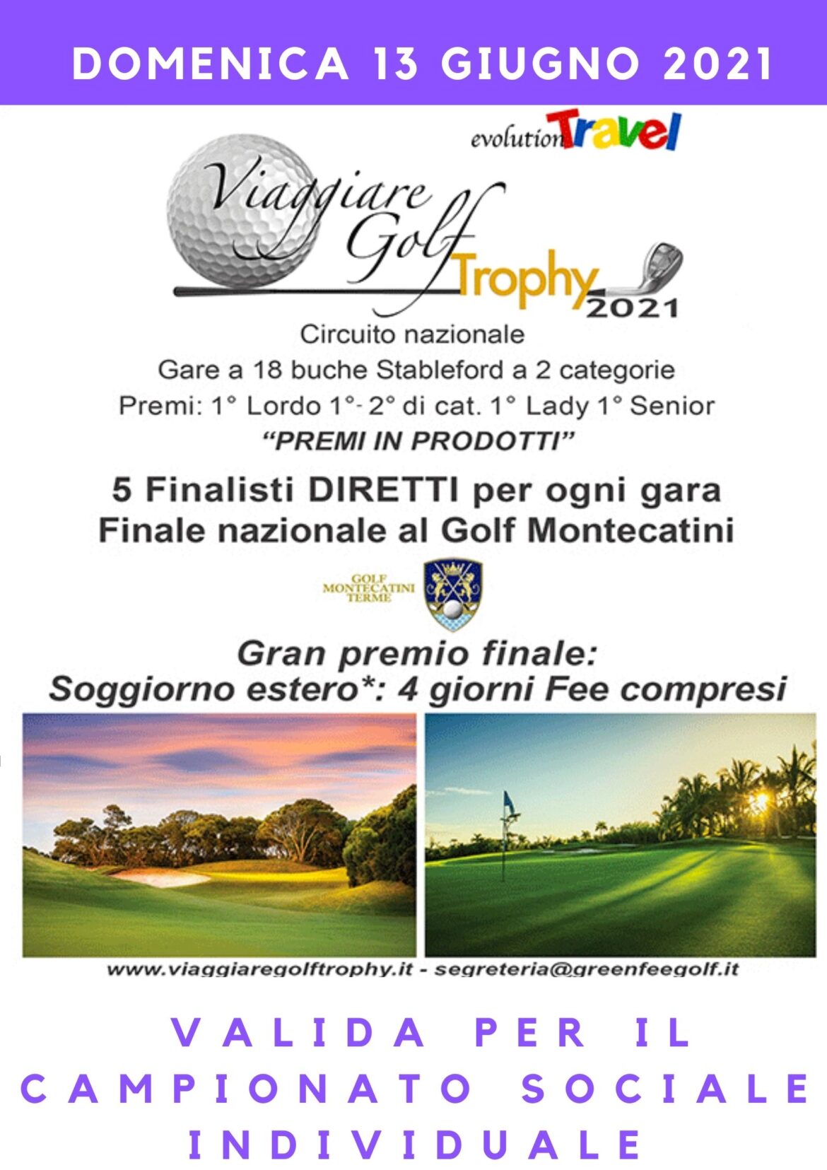 VIAGGIARE GOLF TROPHY 13 GIUGNO 2021