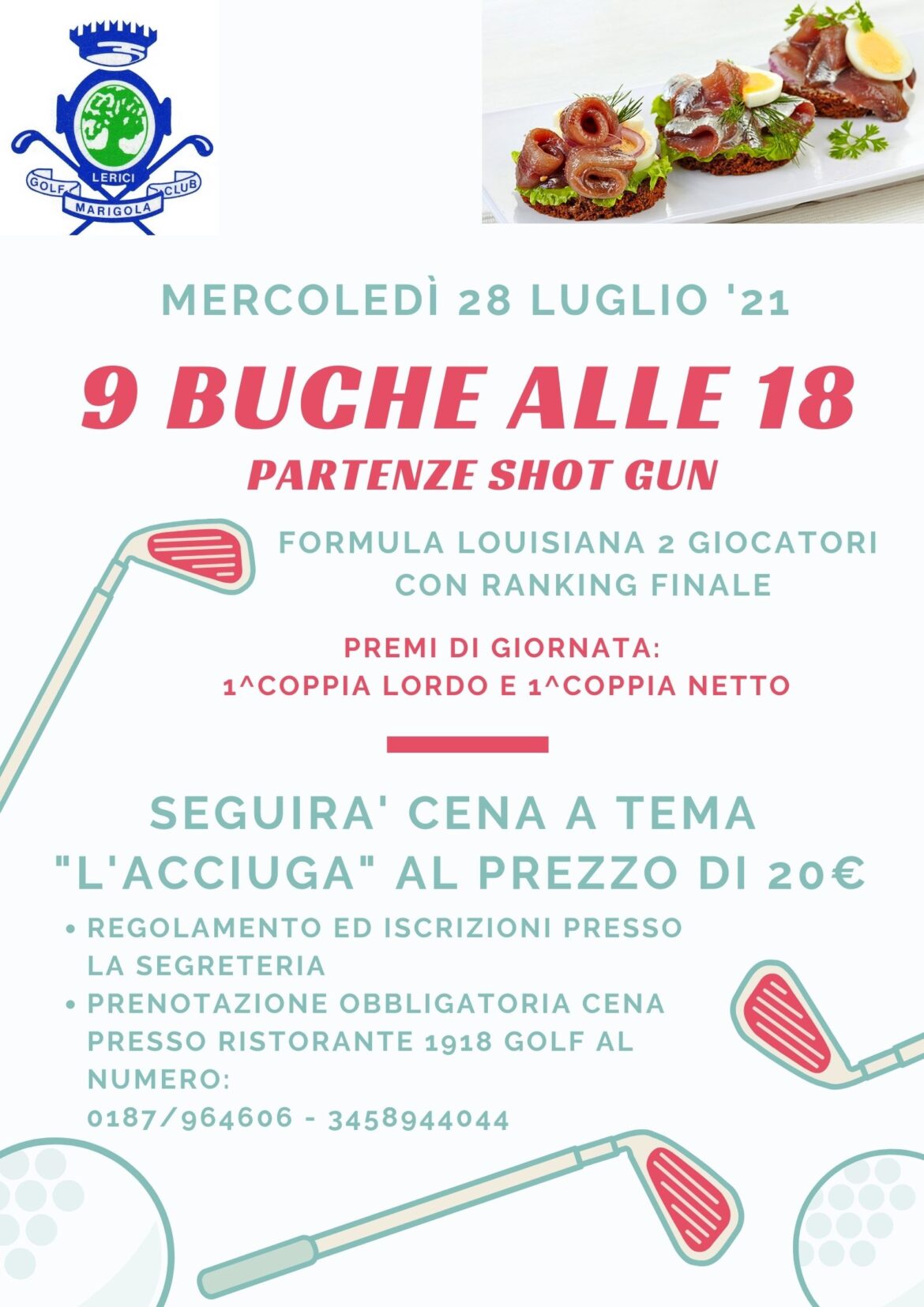 9 BUCHE ALLE 18 – SHOT GUN mercoledì 28 luglio ore 18:00