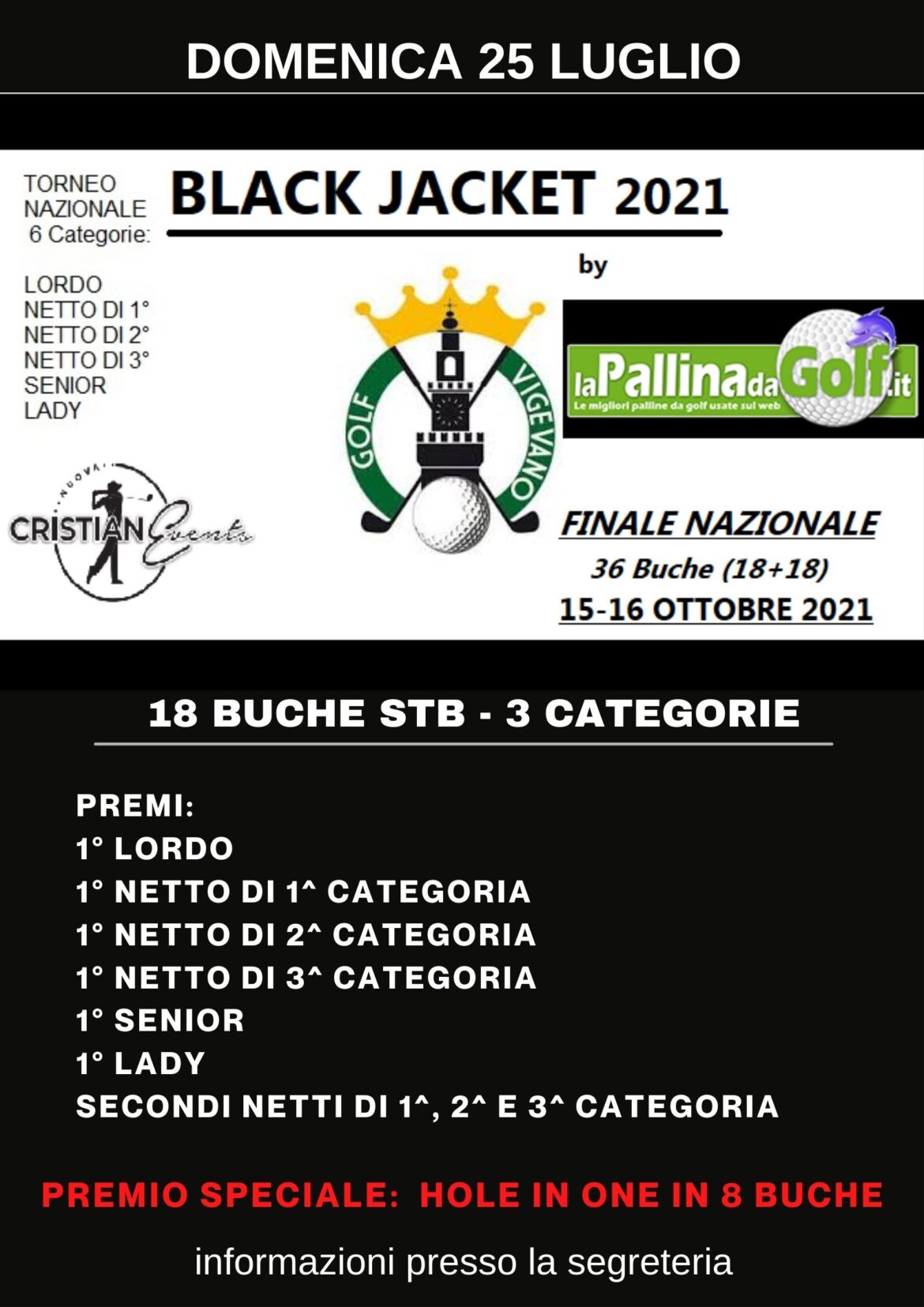 BLACK JACKET by Cristianevents del 25 luglio 2021