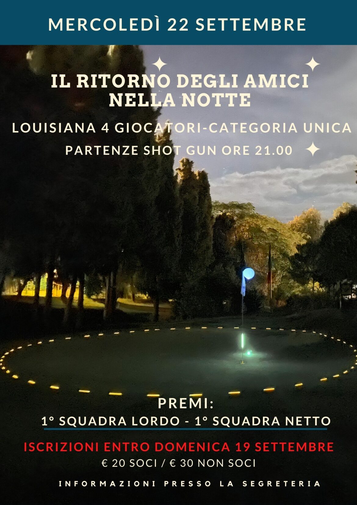 IL RITORNO DEGLI AMICI NELLA NOTTE – gara notturna