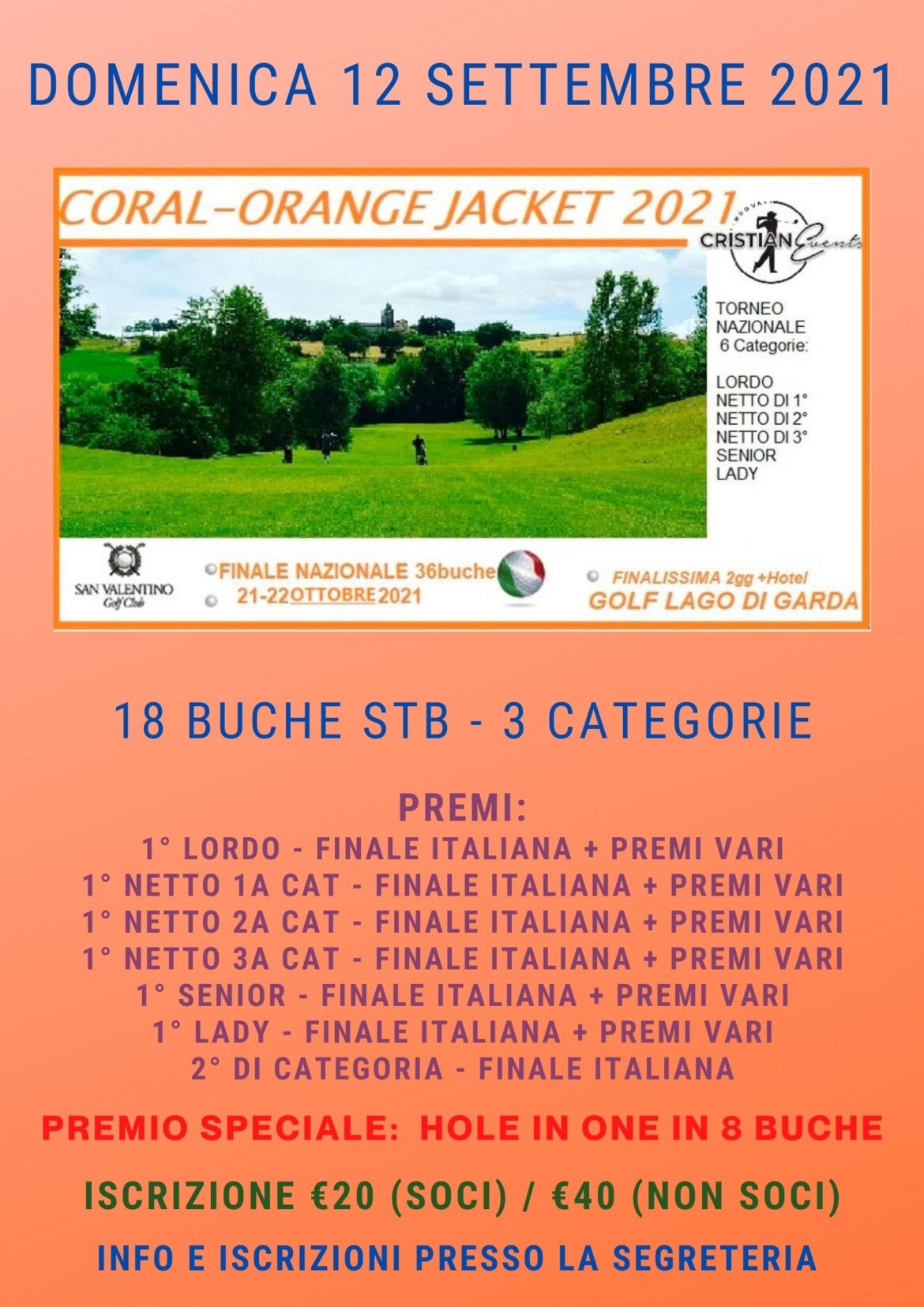 CORAL-ORANGE JACKET by Nuova Cristianevents – 12 settembre 2021