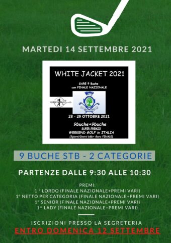 WHITE JACKET by Nuova Cristianevents – 14 settembre 2021