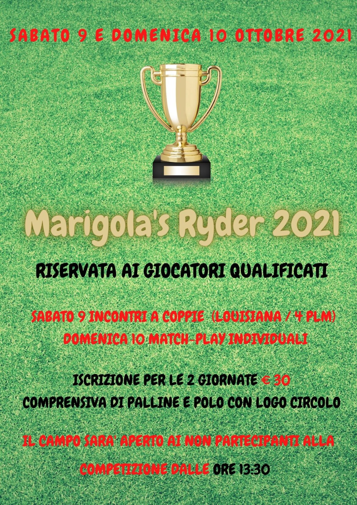 MARIGOLA’S RYDER 2021- sabato 9 e domenica 10 ottobre