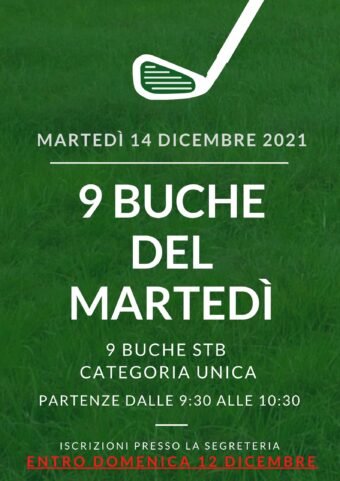 9 BUCHE DEL MARTEDI’ – 14 DICEMBRE 2021