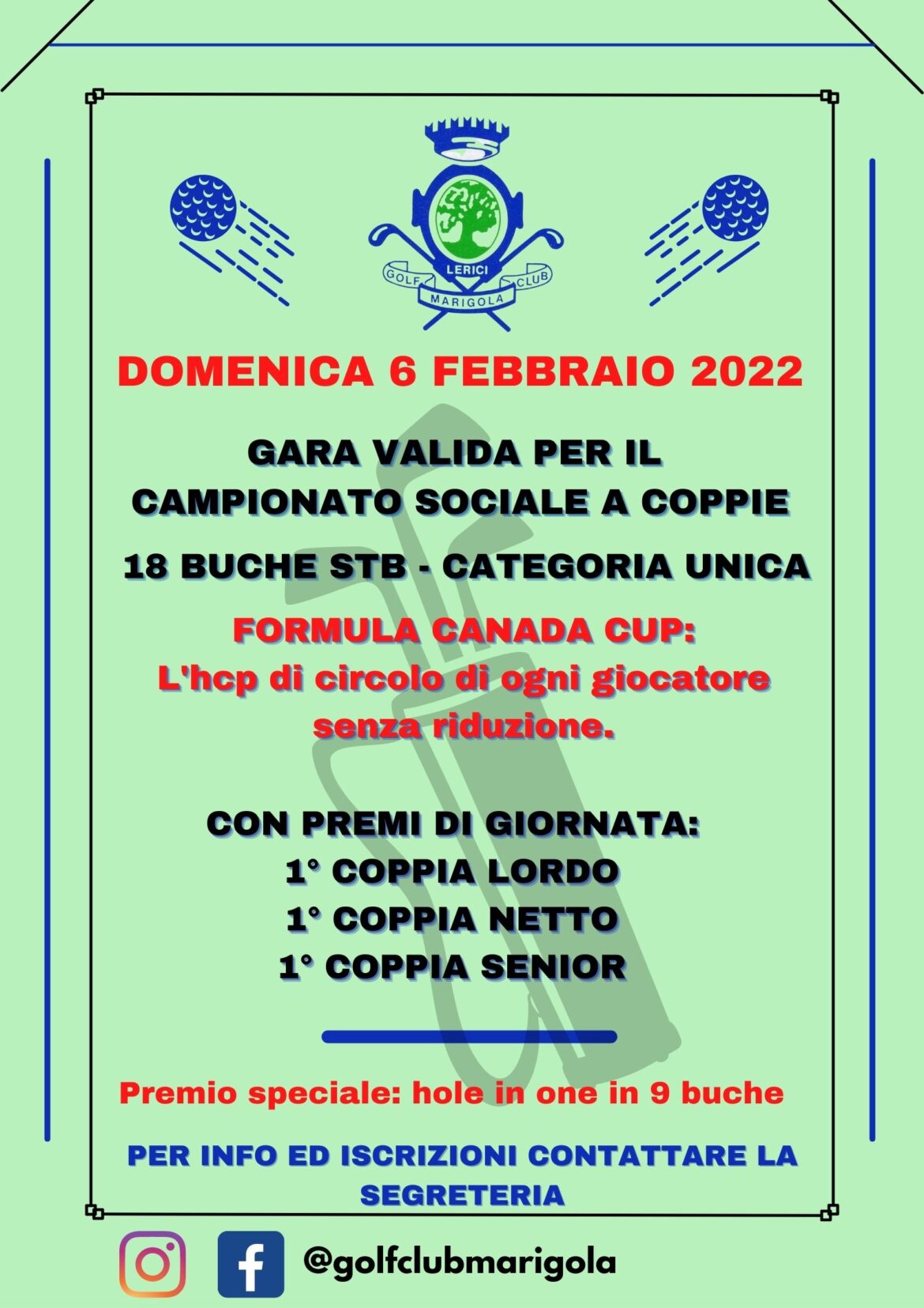 Campionato Sociale COPPIE 2022 – formula canada cup
