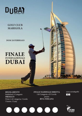 DUBAI GOLF PLAYER TOUR – domenica 20 febbraio 2022