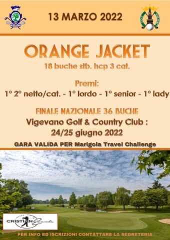 ORANGE JACKET e MARIGOLA TRAVEL CHALLENGE – domenica 13 marzo 2022