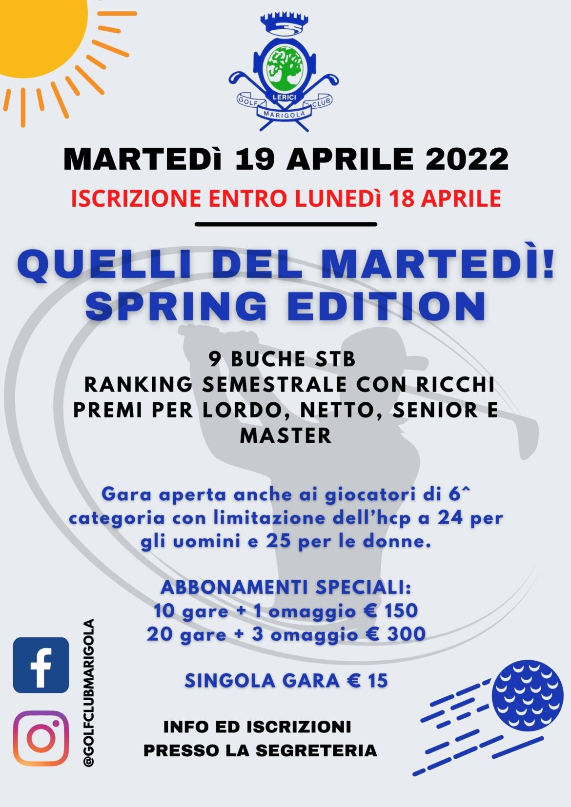 QUELLI DEL MARTEDI’- spring edition – 19 APRILE 2022