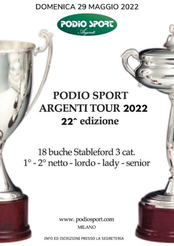 PODIO SPORT ARGENTI TOUR 2022 – domenica 29 maggio