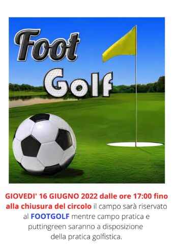 FOOTGOLF giovedì 16 giugno 2022