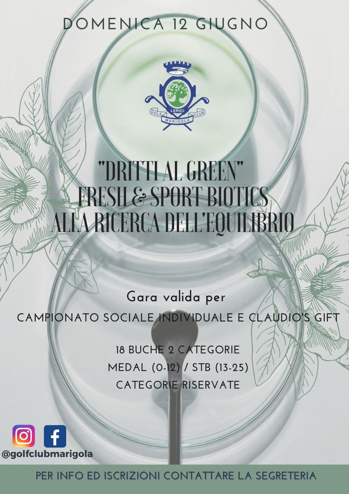 “DRITTI AL GREEN”: Fresh & Sport Biotics – Alla Ricerca dell’Equilibrio – domenica 12 giugno 2022