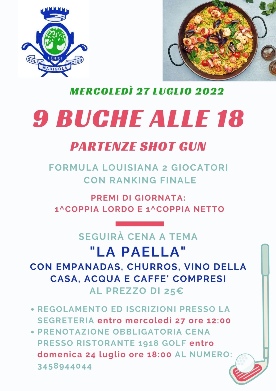 9 BUCHE ALLE 18 – SHOT GUN mercoledì 27 luglio