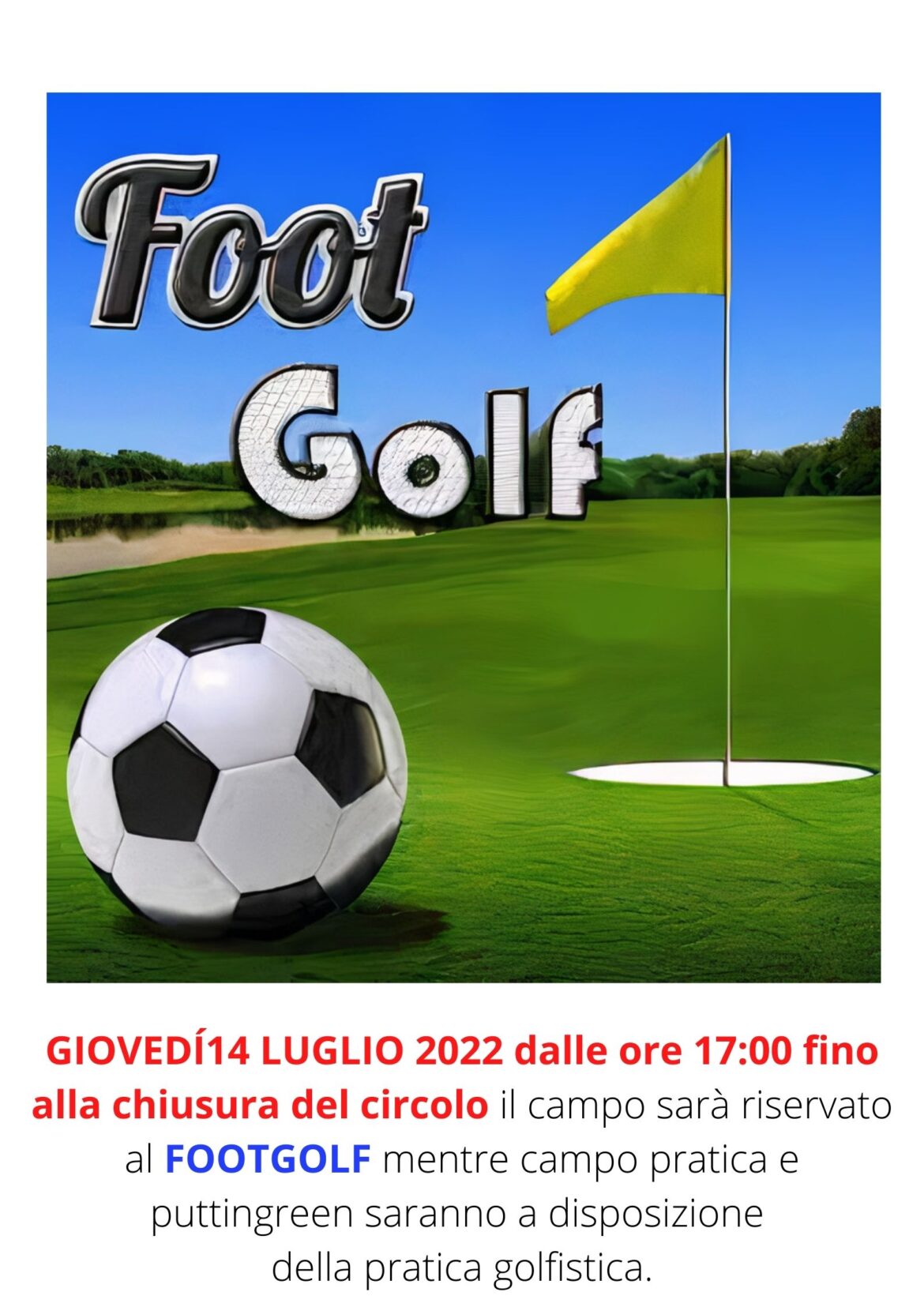 FOOTGOLF giovedì 14 luglio 2022