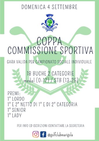 COPPA COMMISSIONE SPORTIVA 4 settembre 2022