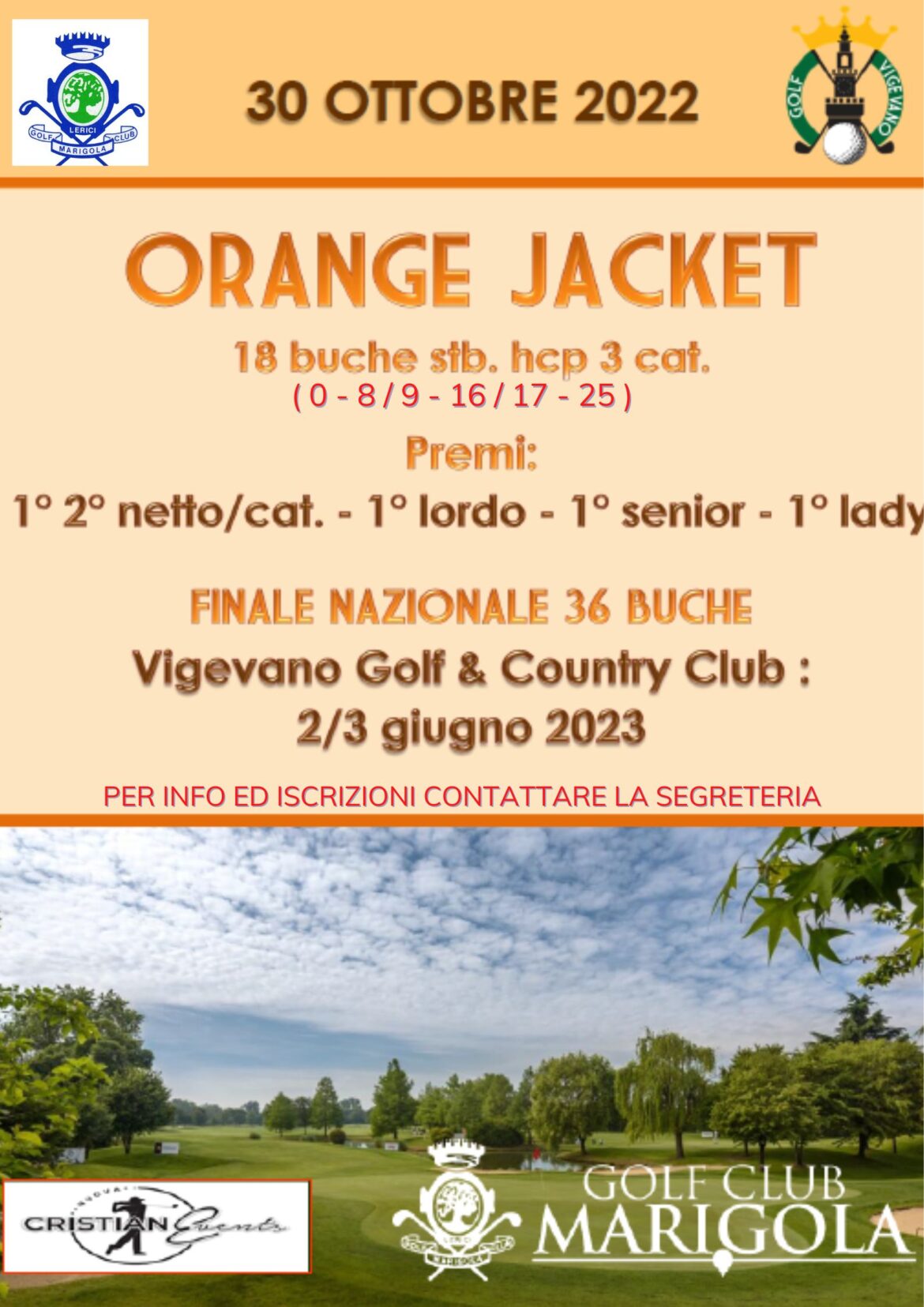 ORANGE JACKET – domenica 30 ottobre 2022