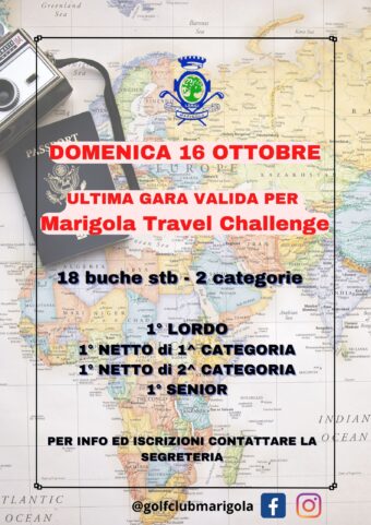 Marigola Travel Challenge – domenica 16 ottobre 2022