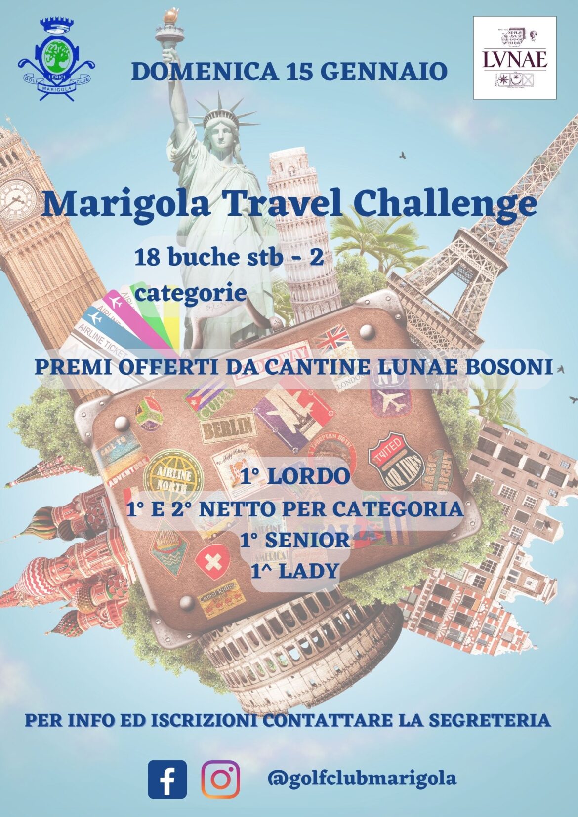Marigola Travel Challenge – domenica 15 gennaio 2023