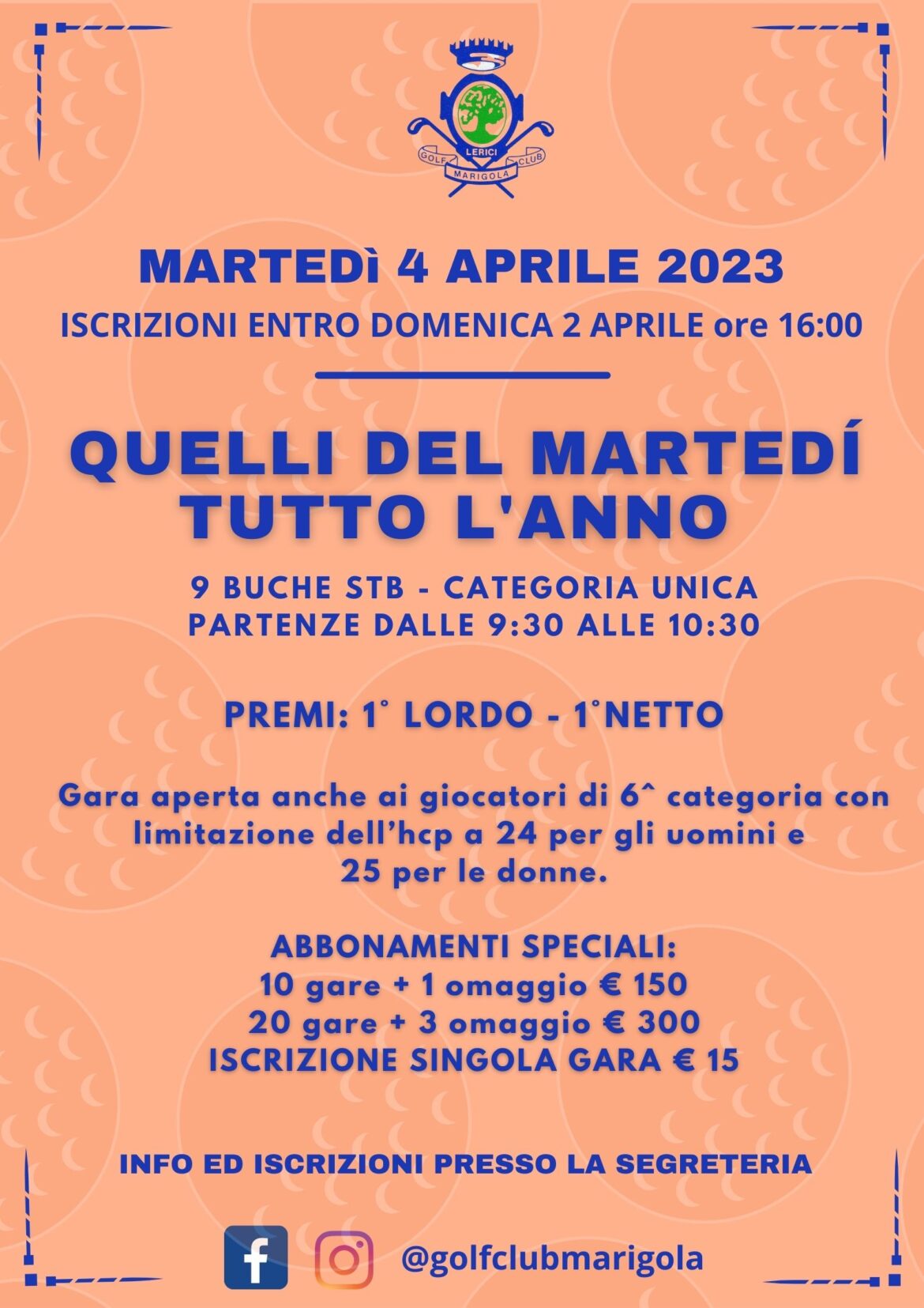 QUELLI DEL MARTEDÍ TUTTO L’ANNO – 4 APRILE 2023