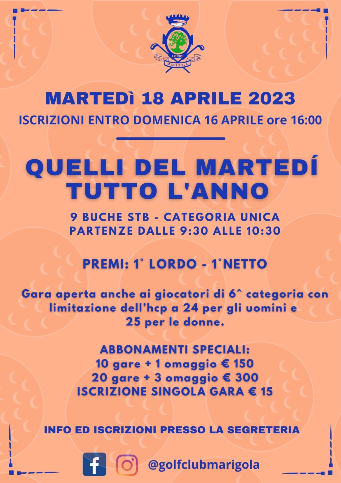 QUELLI DEL MARTEDÍ TUTTO L’ANNO – 18 APRILE 2023
