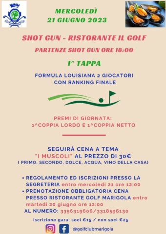 9 BUCHE ALLE 18 – SHOT GUN mercoledì 21 giugno