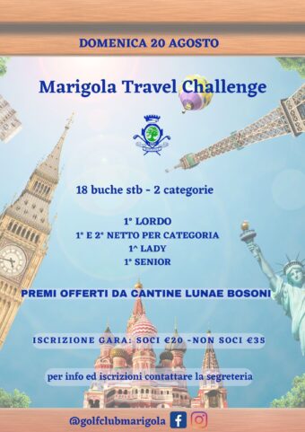 Marigola Travel Challenge – domenica 20 agosto 2023