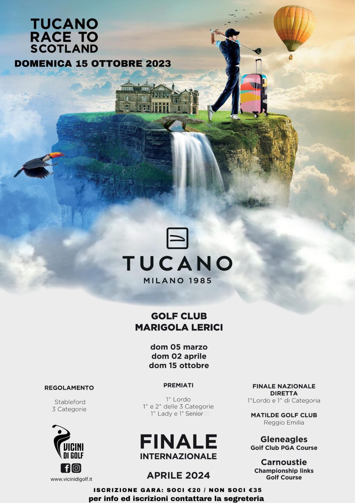 TUCANO RACE TO SCOTLAND – domenica 15 ottobre 2023