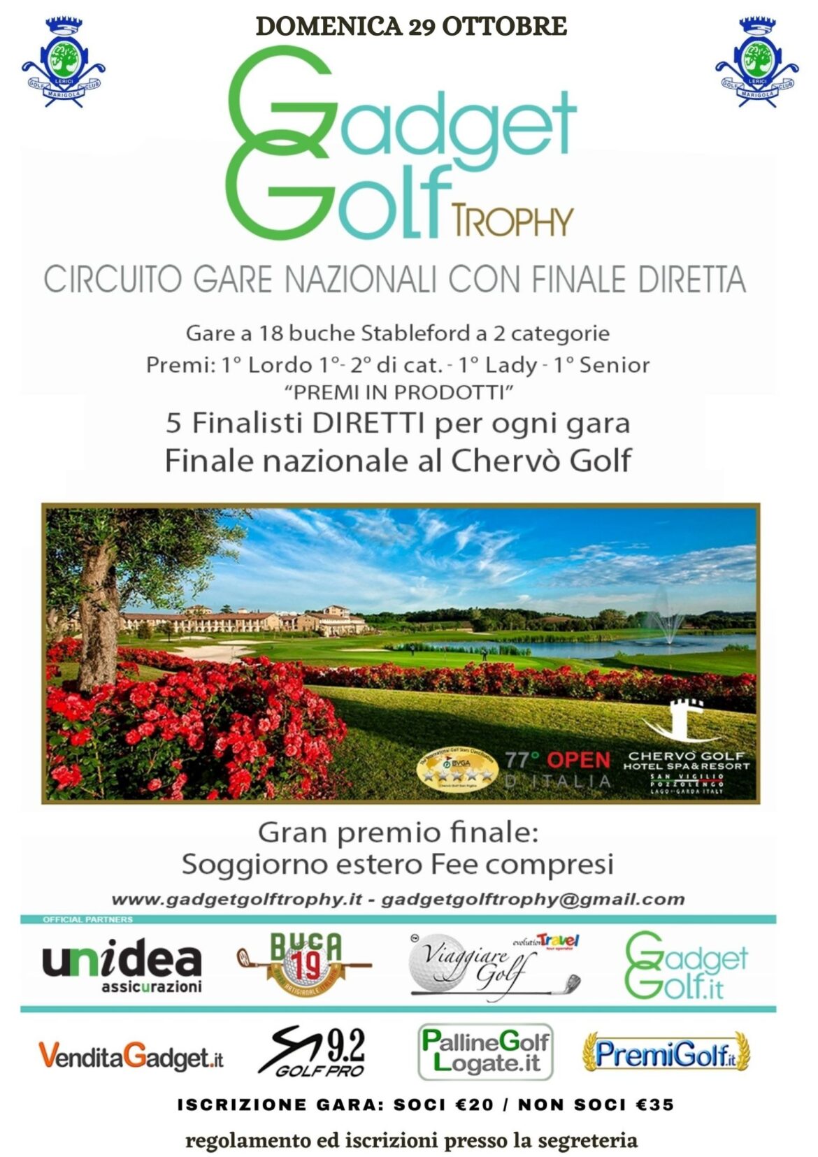 Gadget Golf Trophy – domenica 29 ottobre 2023