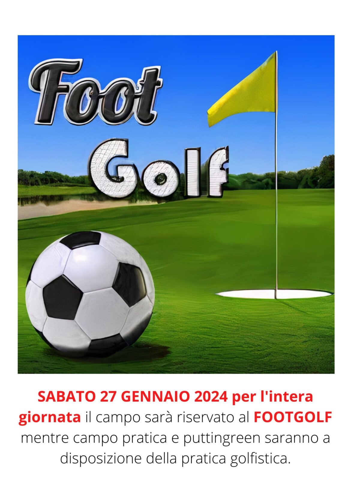 FOOTGOLF sabato 27 gennaio 2023