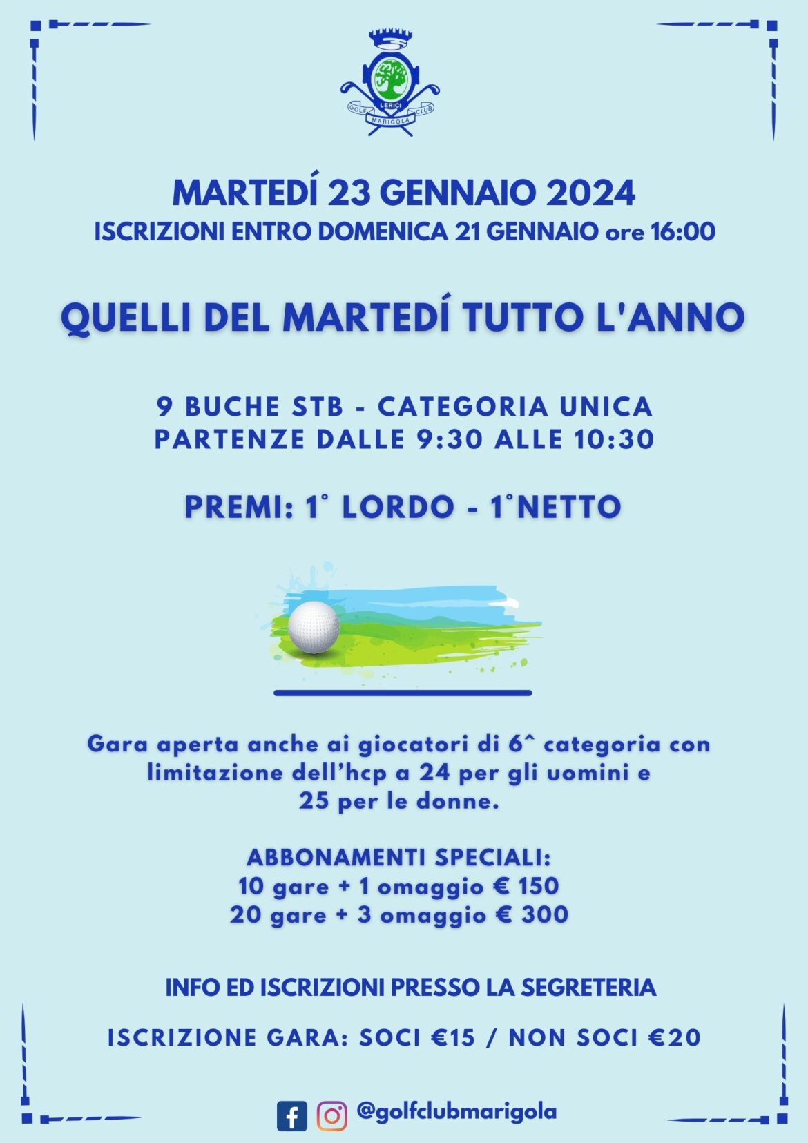 QUELLI DEL MARTEDÍ – 23 GENNAIO 2024