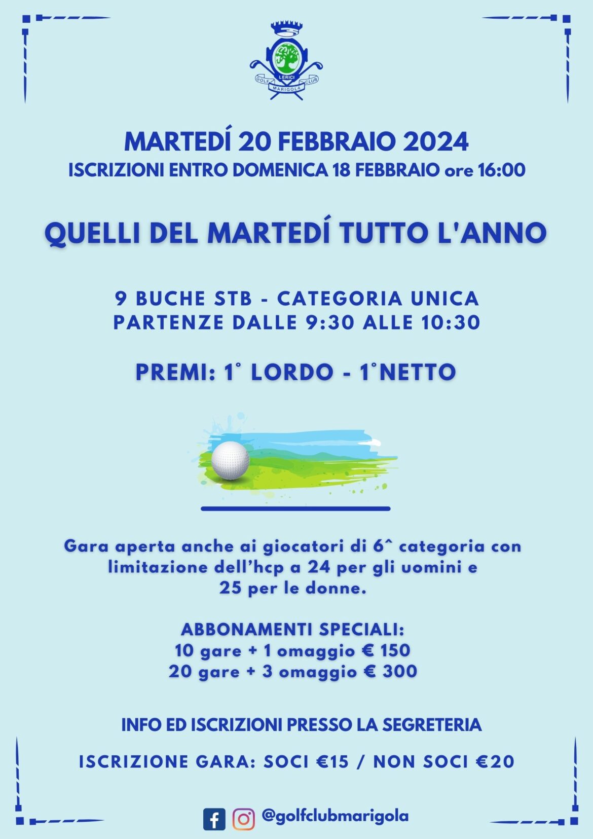 QUELLI DEL MARTEDÍ – 20 FEBBRAIO 2024