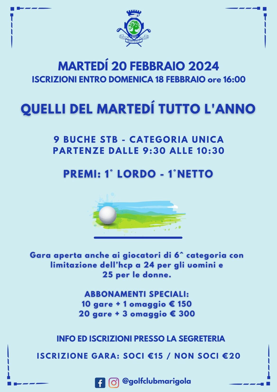 QUELLI DEL MARTEDÍ – 20 FEBBRAIO 2024