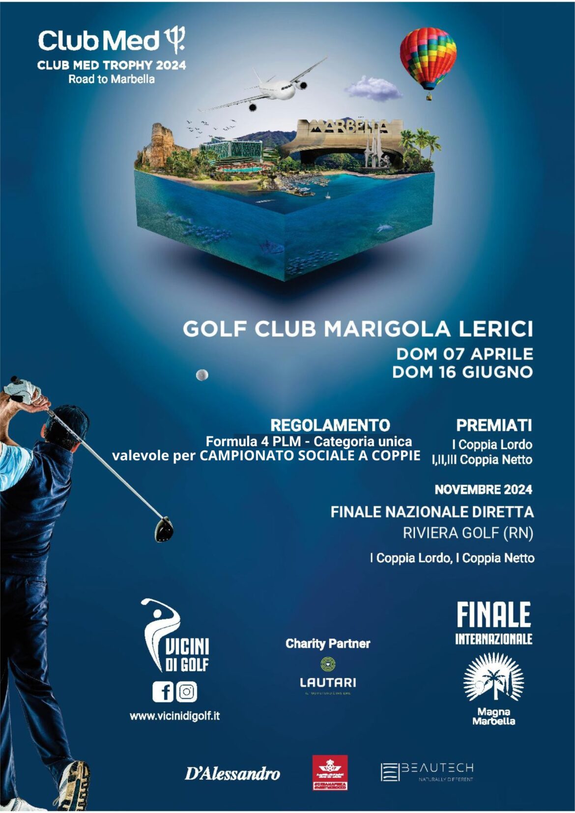 CLUB MED TROPHY 2024 road to Marbella – CS COPPIE – domenica 7 aprile 2024