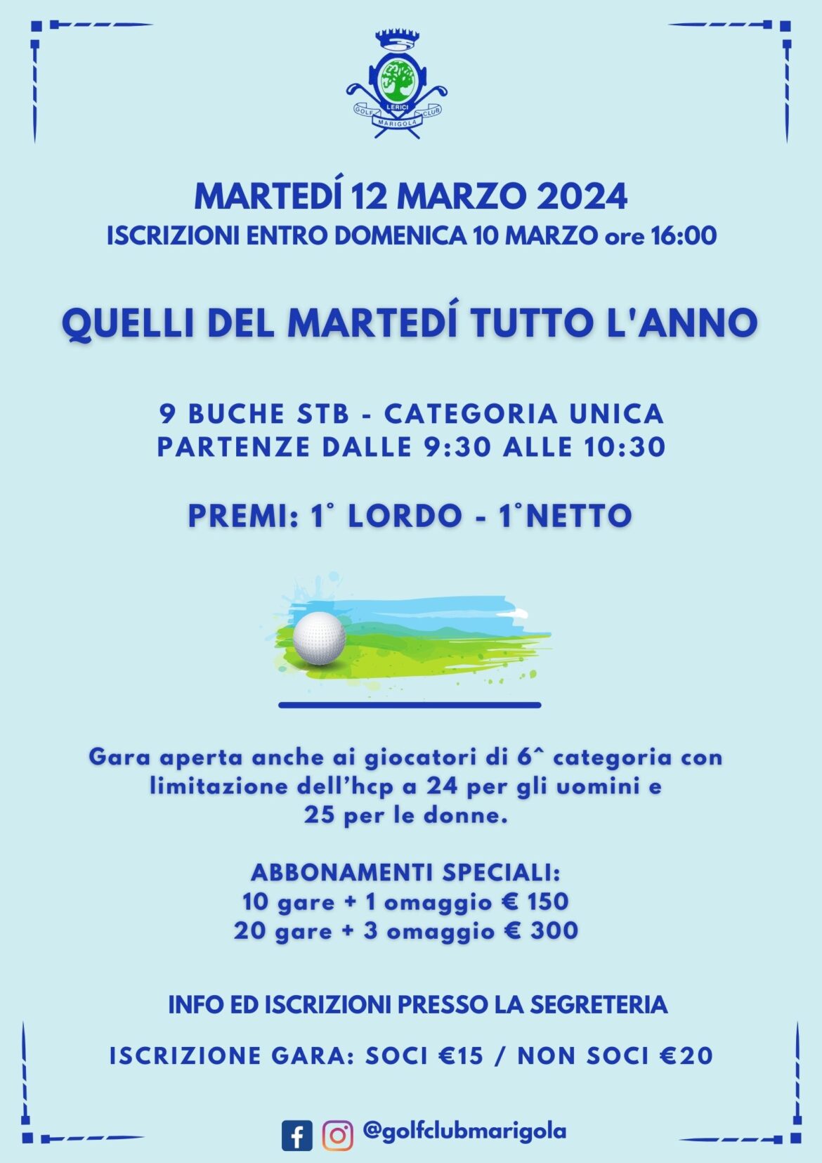 QUELLI DEL MARTEDÍ – 12 MARZO 2024