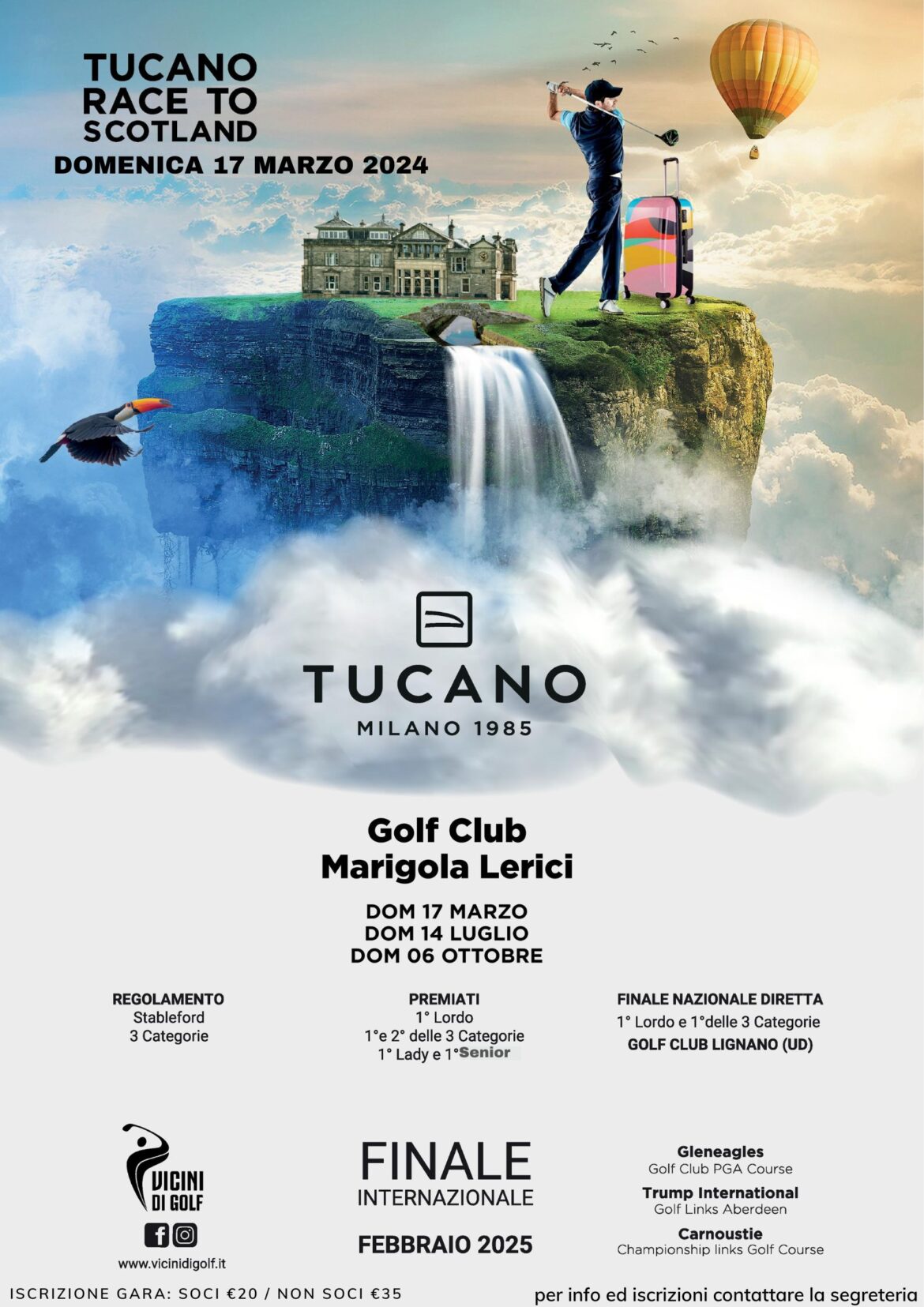 TUCANO RACE TO SCOTLAND – CS INDIVIDUALE e Marigola Travel Challenge- domenica 17 marzo 2024