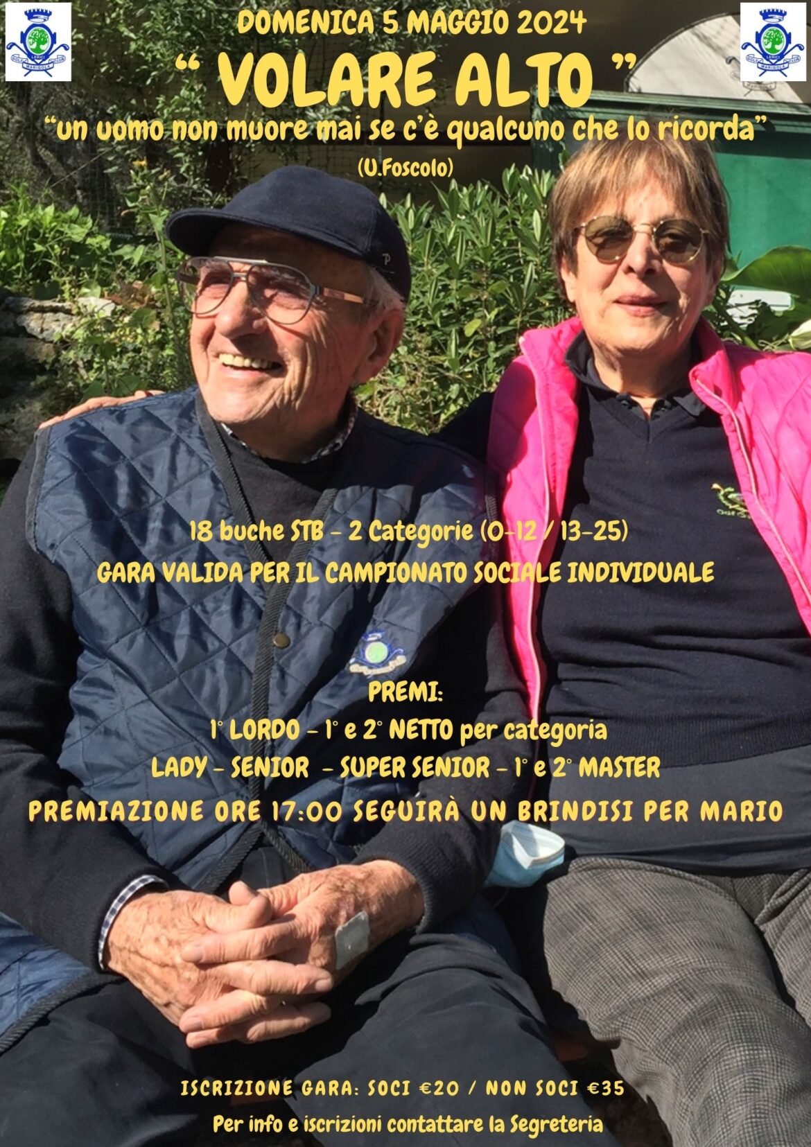 “VOLARE ALTO” – gara in memoria dell’ Amico MARIO ROSSI – campionato sociale individuale- domenica 5 maggio 2024