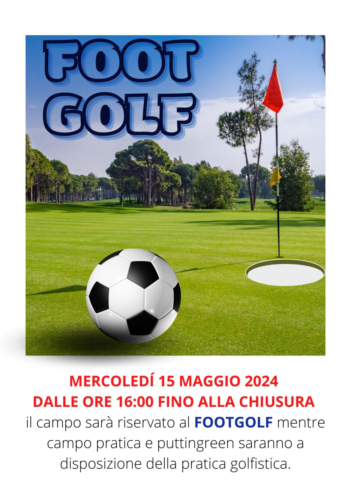 FOOTGOLF mercoledì 15 maggio 2024