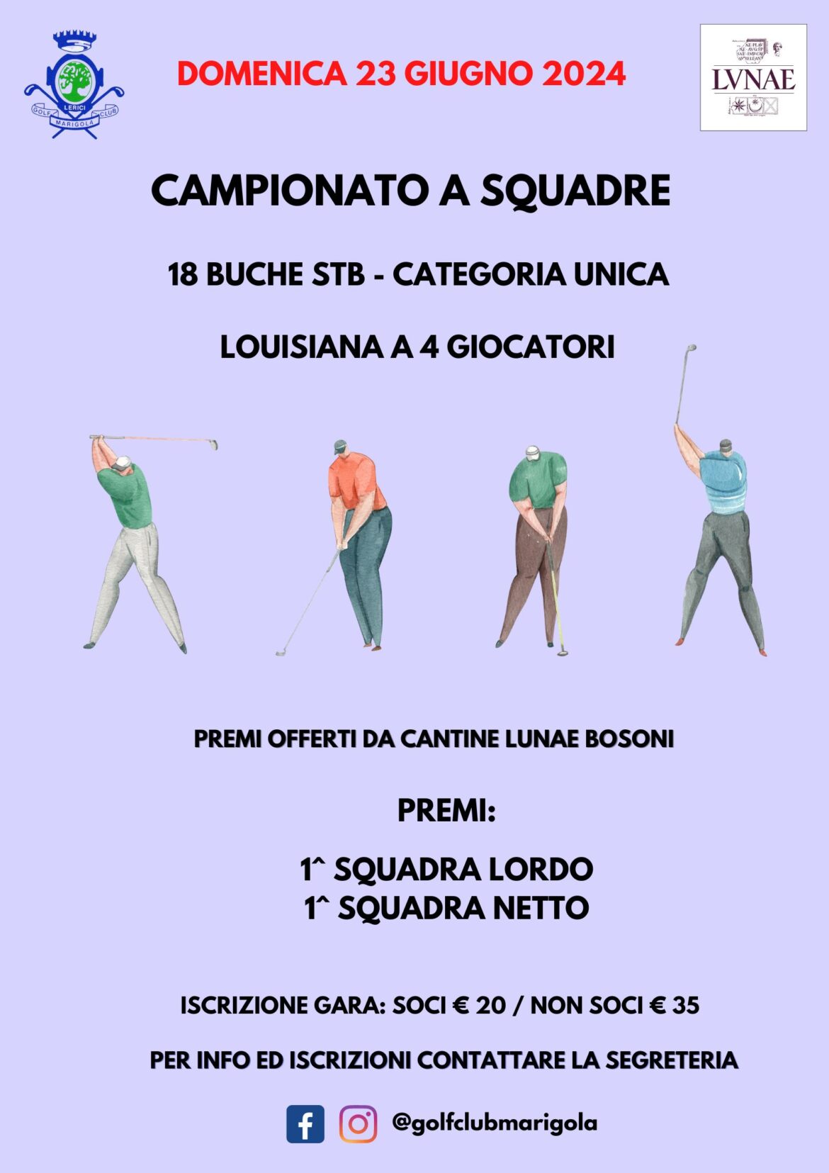 CAMPIONATO A SQUADRE – domenica 23 giugno 2024