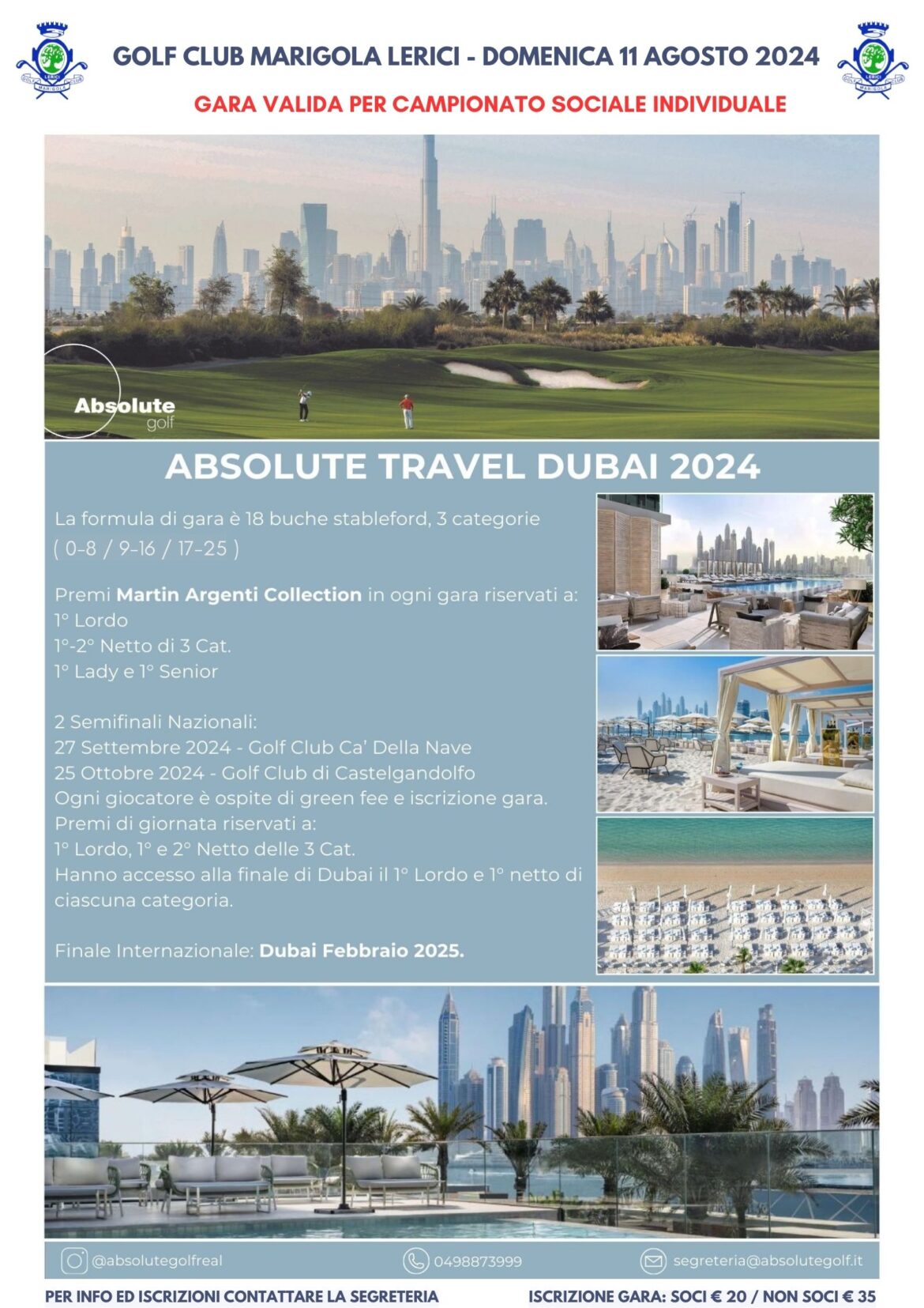 Absolute Travel Dubai – domenica 11 agosto 2024